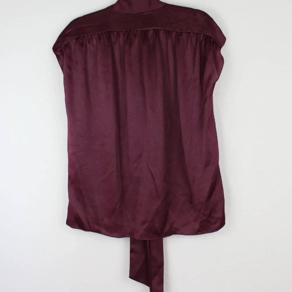 NWT KATE SPADE NEW YORK Satin Neck Tie Top, Medium